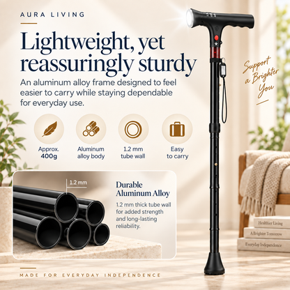 Smart Foldable Walking Stick