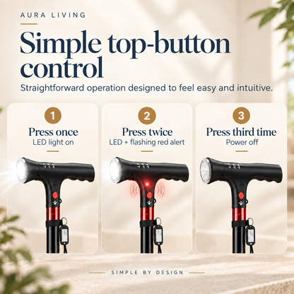 Smart Foldable Walking Stick