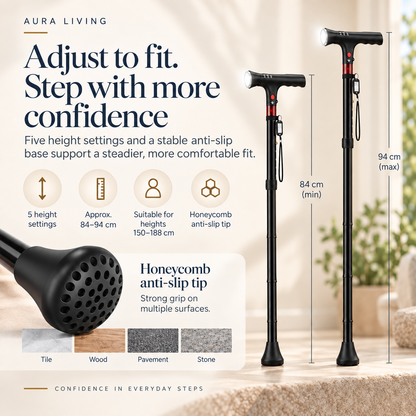 Smart Foldable Walking Stick