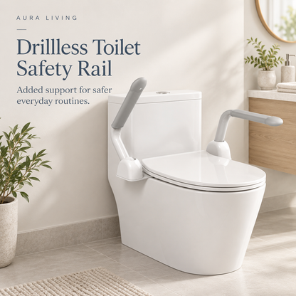 Drillless Toilet Safety Rail